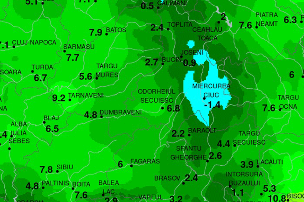 Csík lefagyott, Udvarhely elázik