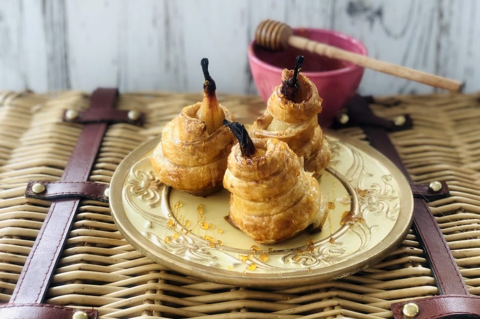 Fűszeres körte roppanós bundában