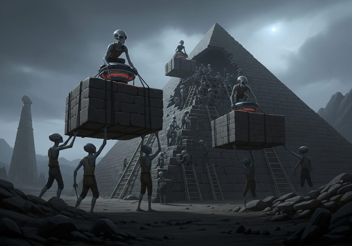 Ingyen lelövöm a poént: az ufók építették a piramisokat